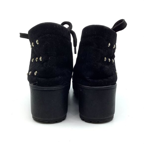 Black Suede Ankle Boots - Picture 4 of 6